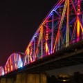 Illumination of the Piłsudski Bridge